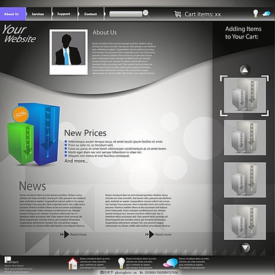 商務(wù)網(wǎng)頁(yè)模板 高效構(gòu)建專業(yè)網(wǎng)站的基石